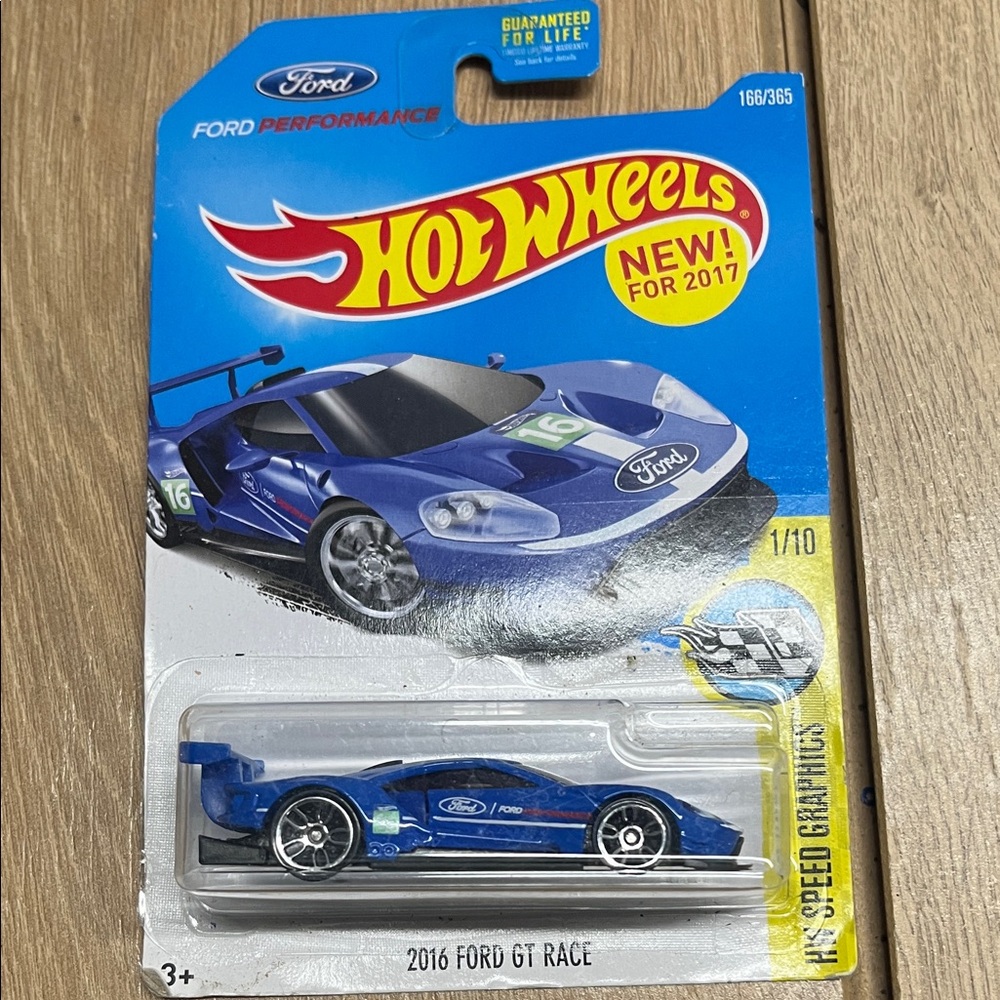 Hot Wheels Blue Ford GT Race Car Toy